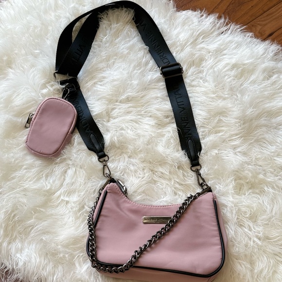 Adrienne Vittadini Handbags - NWT Stylish Pink Crossbody Bag with Chain Detail